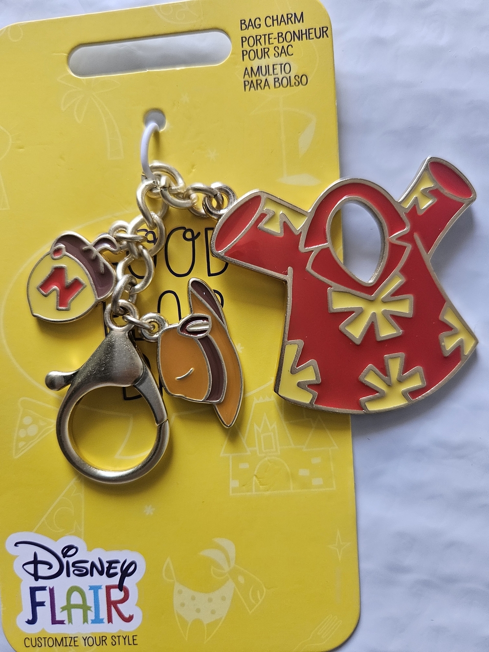 Disney Teal and Yellow Retail Tag with Gold Grommet